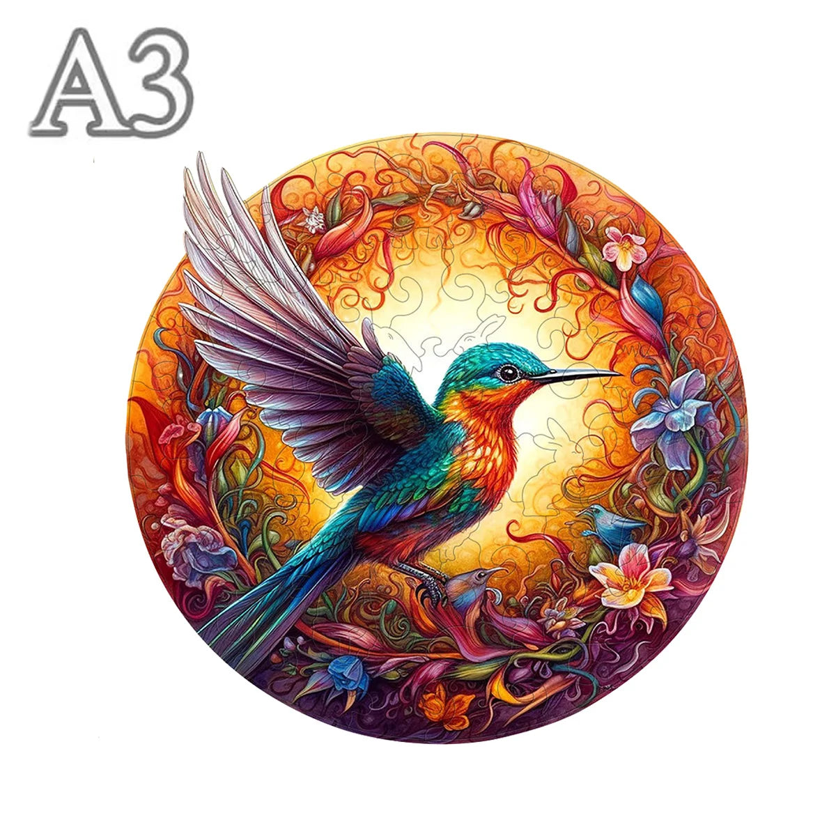 Mysteriöser Rundvogel-Holzpuzzle – Einzigartiges Spiel