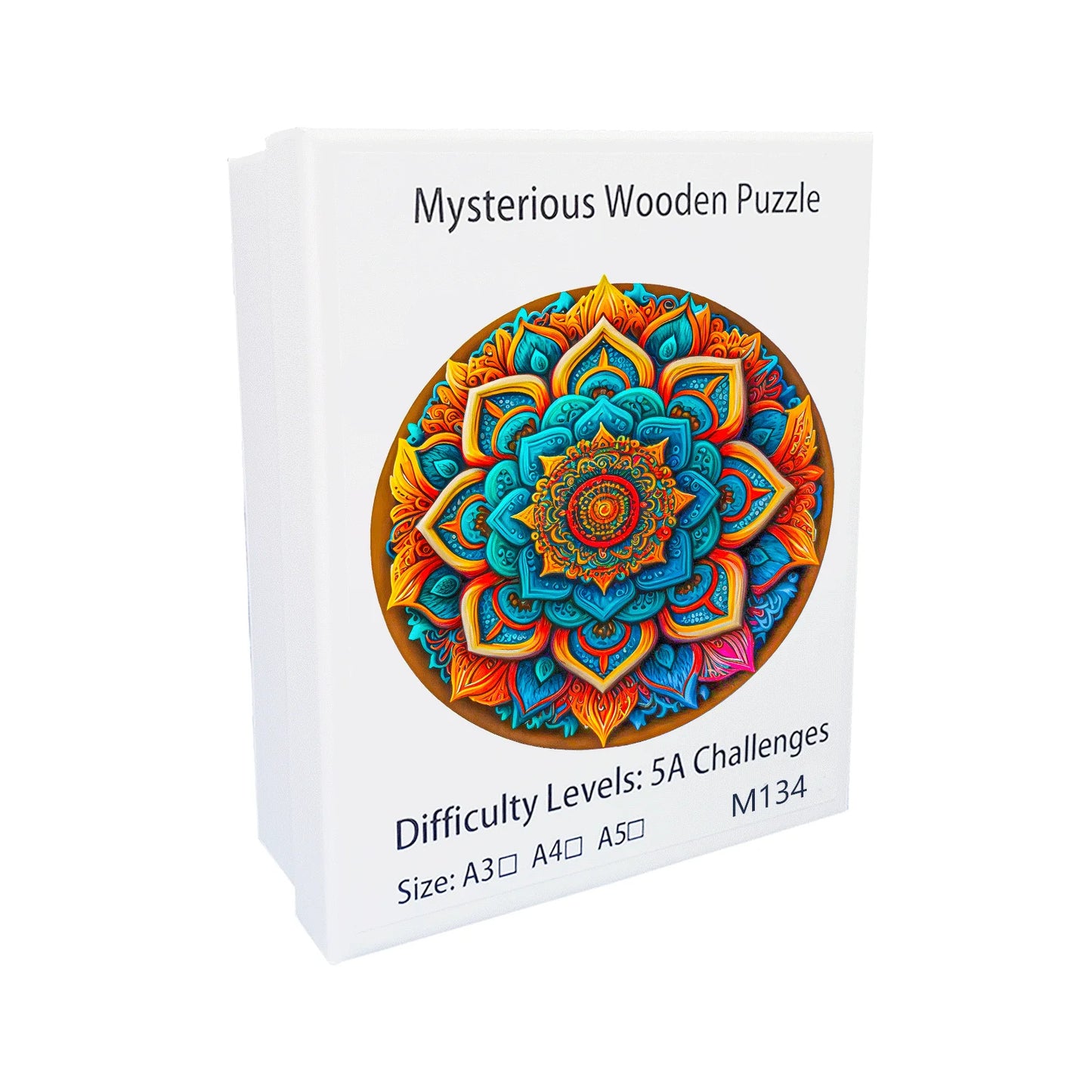 Einzigartiges Blüten-Holzpuzzle – Blumenmotiv