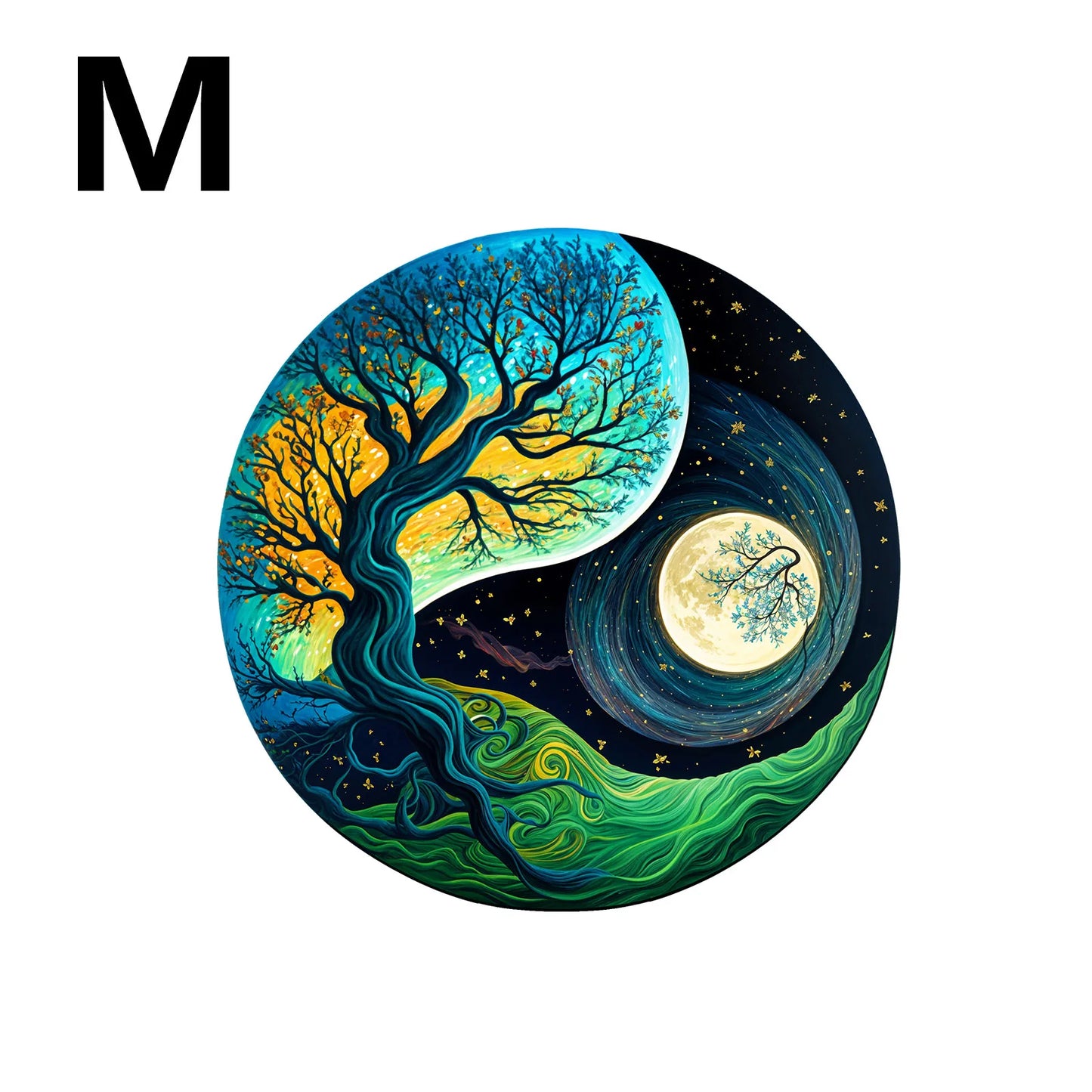 Großes Baum-Holzpuzzle – Waldmotiv für Gehirntraining