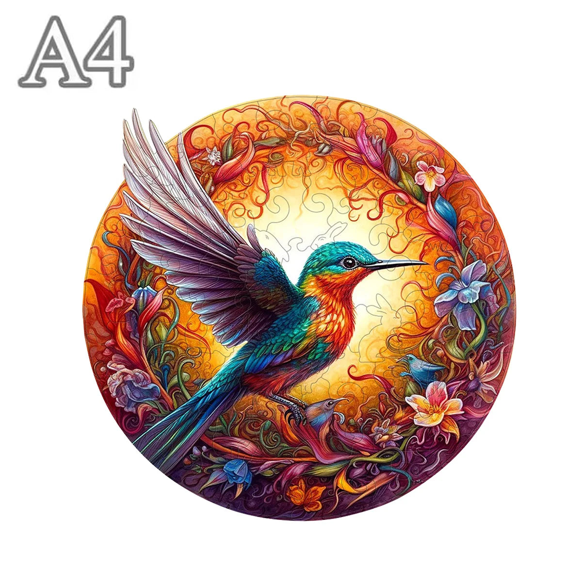 Mysteriöser Rundvogel-Holzpuzzle – Einzigartiges Spiel