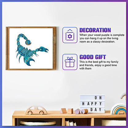 Skorpion-Holzpuzzle – Mysteriöse Tierformen