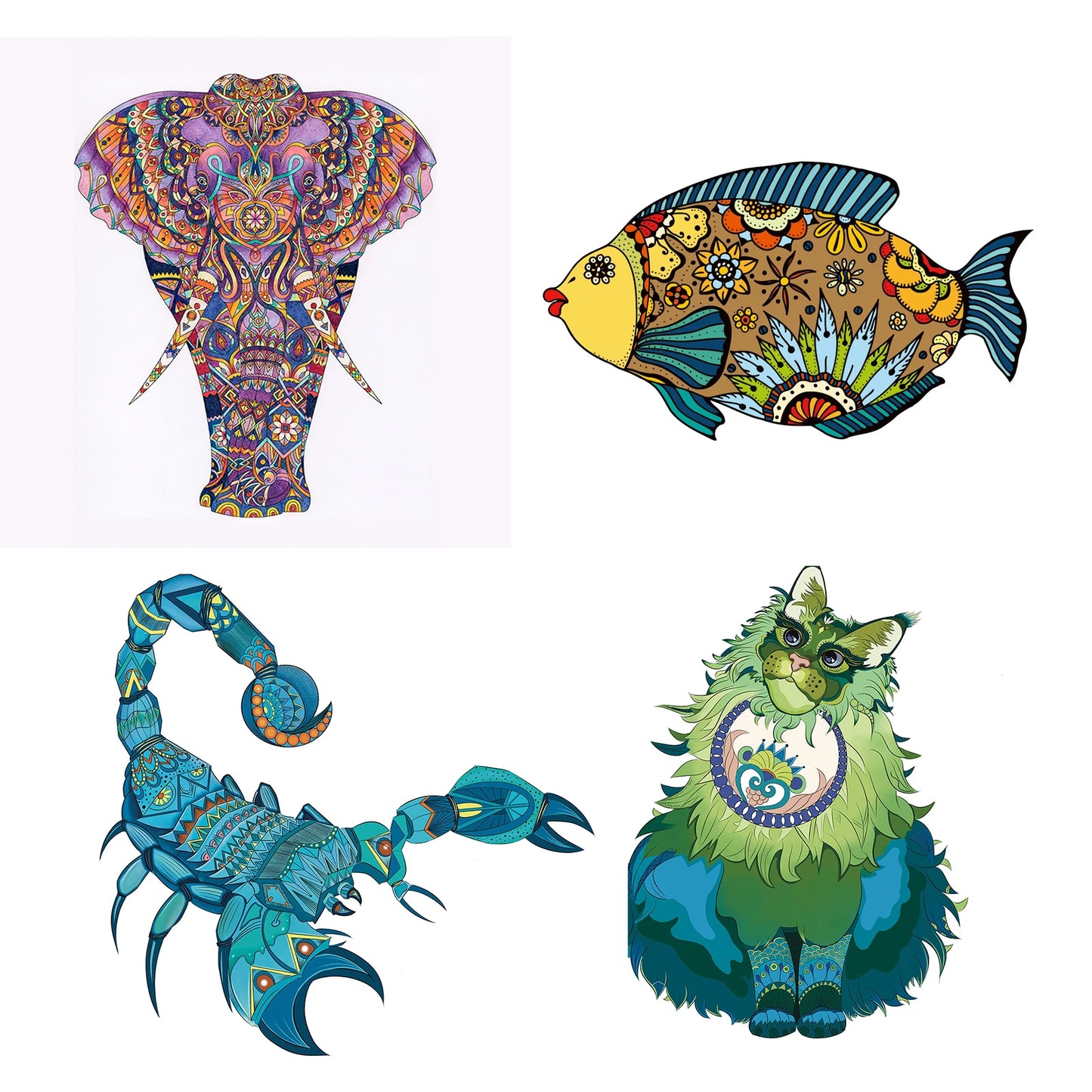 Skorpion-Holzpuzzle – Mysteriöse Tierformen