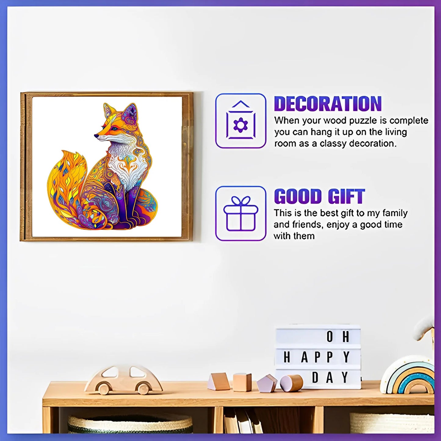 Fuchs-Holzpuzzle – Cleveres Tierpuzzle